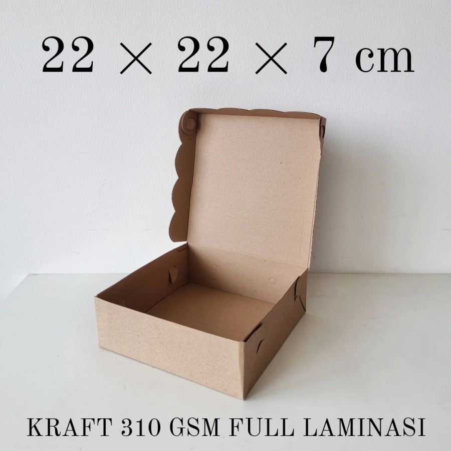 

DUS NASI R10B KOTAK NASI 22X22 KARDUS R10B Coklat Kraft