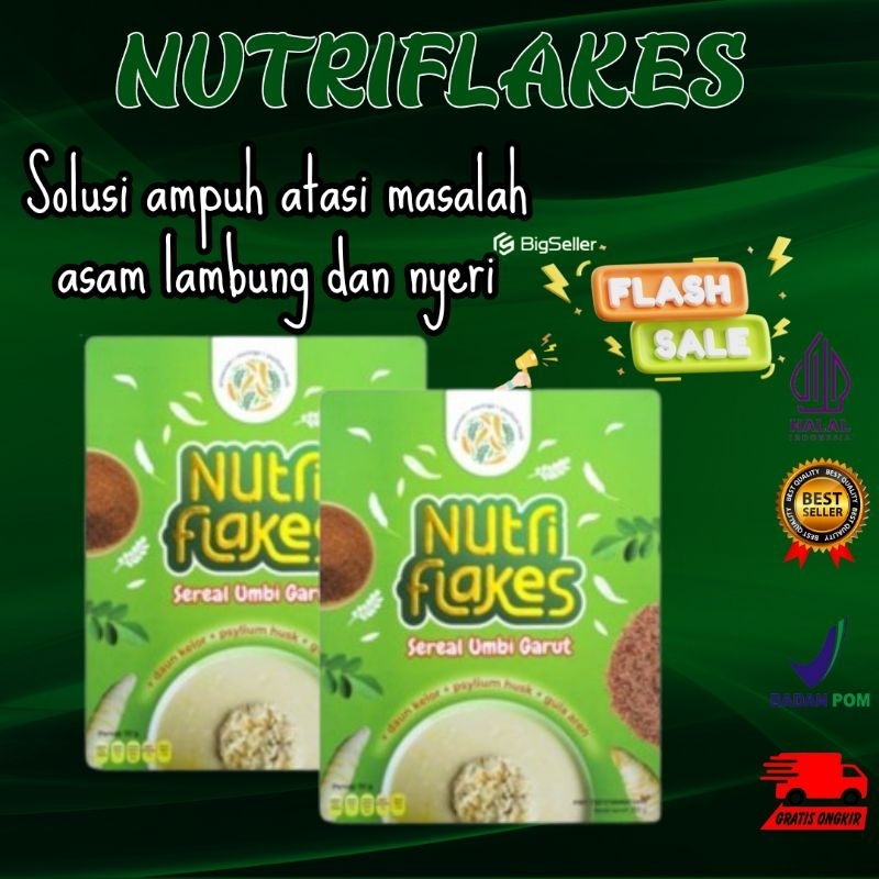 

ASLI ORI 100% NUTRIFLAKES SEREAL UMBI GARUT - Makanan untuk Penderita ASAM LAMBUNG - MAAG dan GERD - Bisa Buat Program Diet - COD - FREE ONGKIR - Makanan Penurun Asam Lambung - Bisa untuk Ibu Hamil Sudah BPOM dan Halal MUI