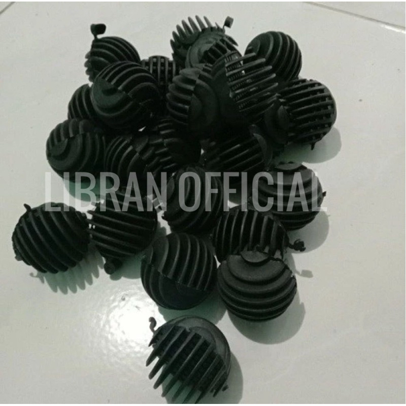 Bioball bulat 200pcs Bio Ball Golf Rambutan Bio filter Kolam Aquarium per pack isi 200pc
