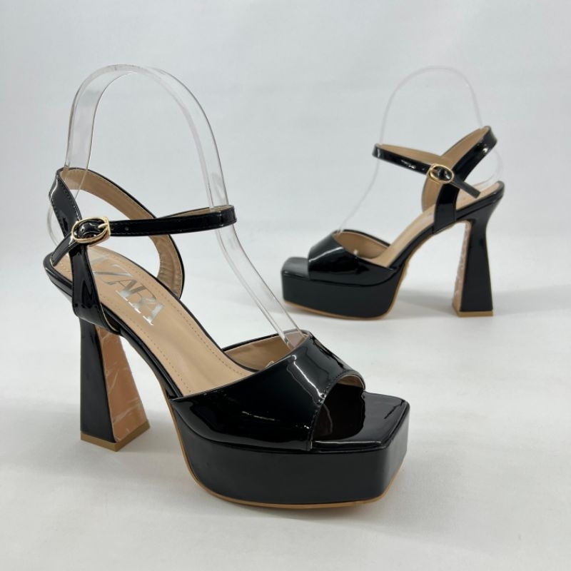 heels Chunky 13cm glossy (JS-12)