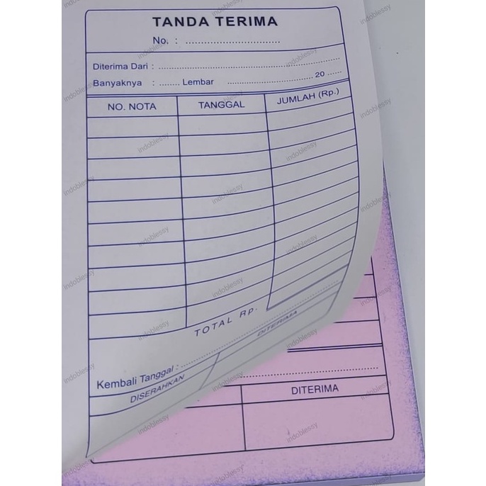 

Borong Berhadiah BUKU TANDA TERIMA NOTA faktur KWITANSI NCR PutihMerah 14 FOLIO 2 Rangkap 2 Ply 15 Cm x 165 Cm