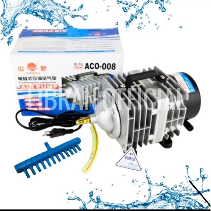 YAMANO ACO 008 Airpump Aerator Kolam Bioflok Blower Udara