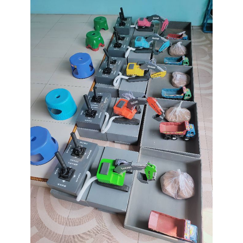 EXCAVATOR TENAGA AIR, MAINAN EDUKASI, IDE USAHA JUALAN