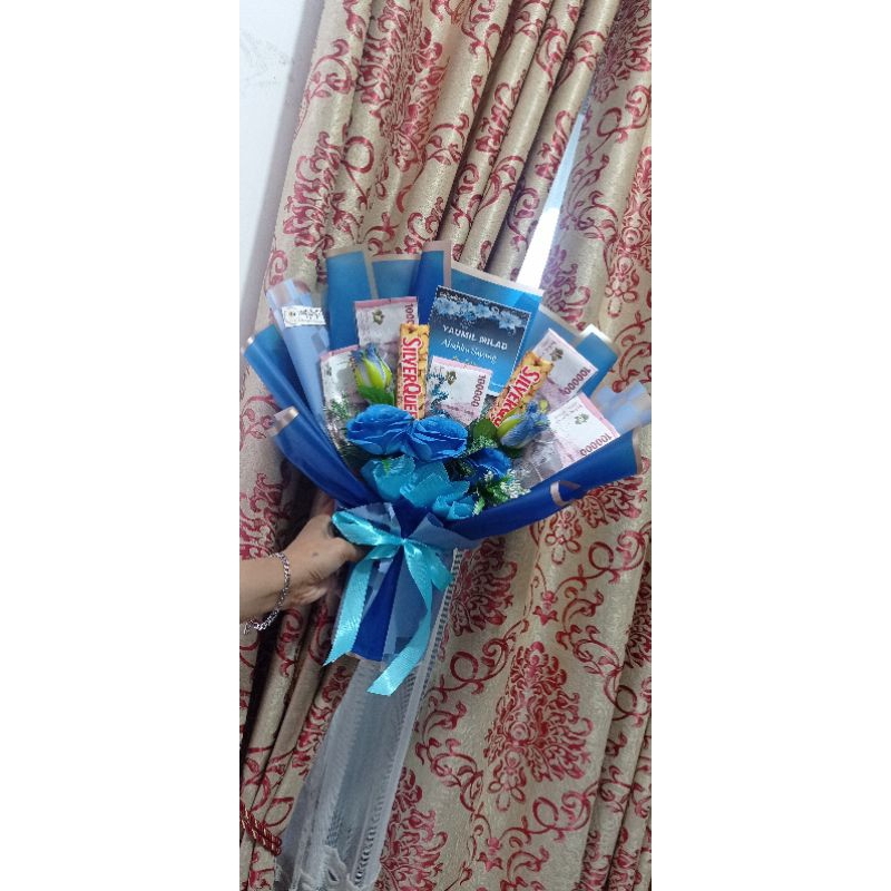 

buket uang mix cokelat