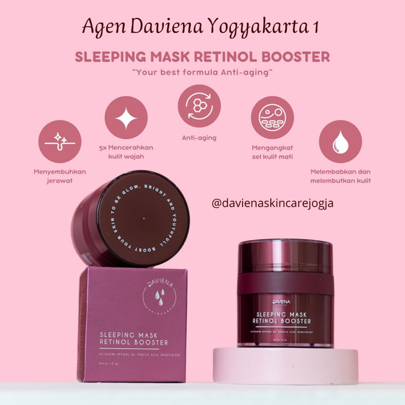 DAVIENA SKINCARE SLEEPING MASK RETINOL BOOSTER  | RETINOL DAVIENA