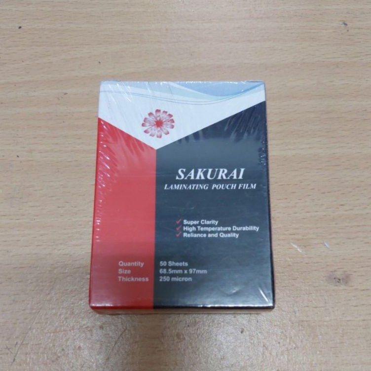 

Dijamin Terbaik PAK Laminating KTP 25 Micron Sakurai