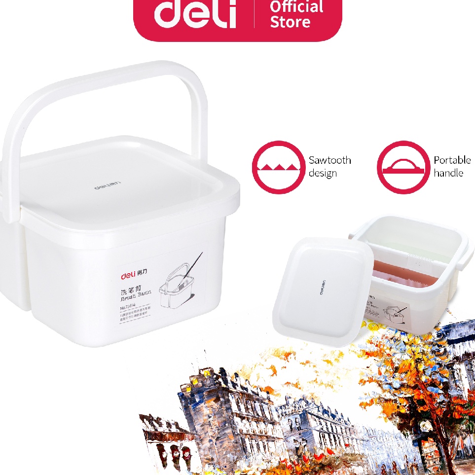 

Harga Terbaik Deli ember kecil pembersih kuas mudah dibawa dan multifungsi 73874