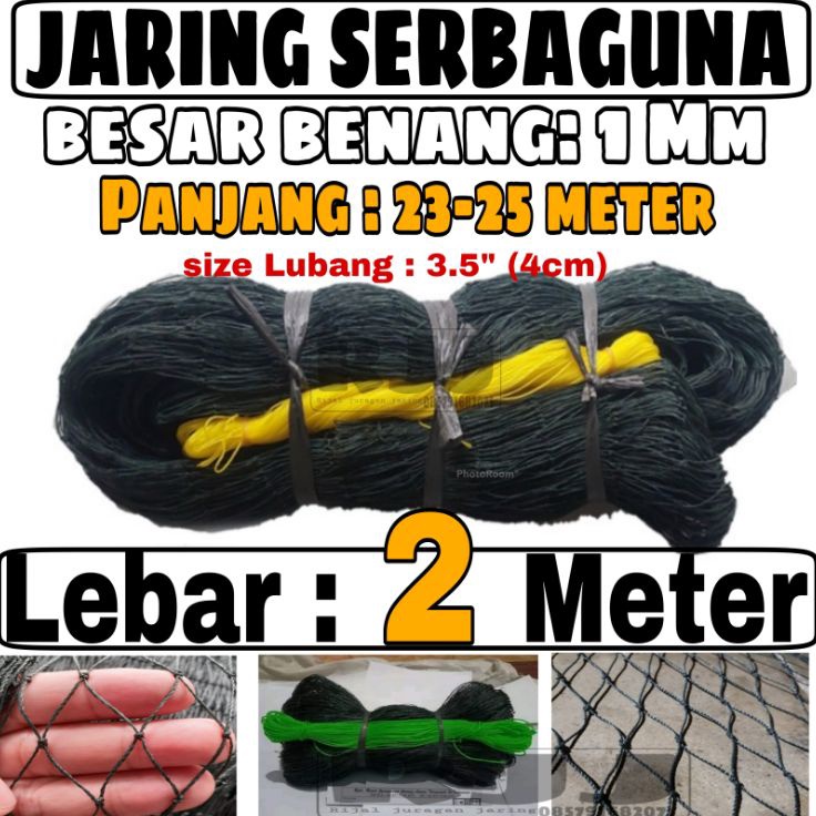 Super Stok  jaring ayam lebar 2 meter x panjang 25 meter  waring jaring bola  net bola  jaring pagar