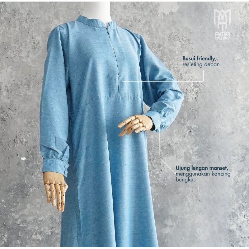 Gamis Bahan Katun Madina - Medina Dress Size Jumbo