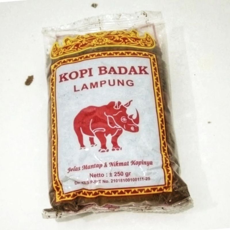 

Kopi Bubuk Robusta Asli Lampung Y15 Cap Badak 250 Gram