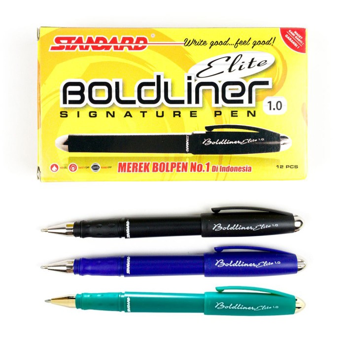 

Pulpen Standard Boldliner Elite 1.0 mm Signature Pen Bolpen Bolpoint / satuan