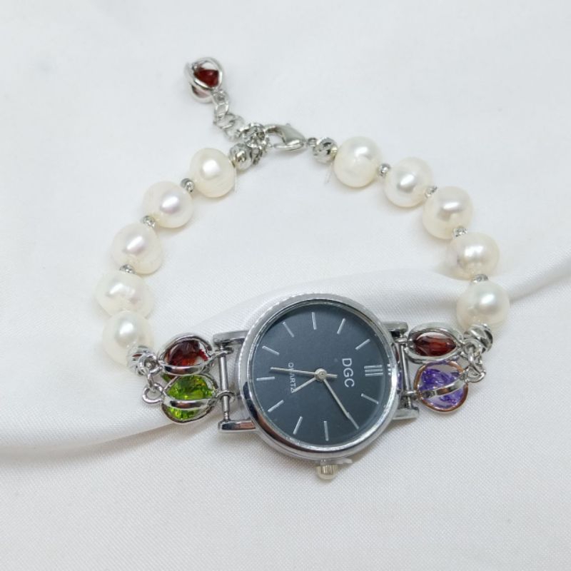 Gelang Mutiara// Jam Mutiara// Jam fashion Mutiara Asli 01
