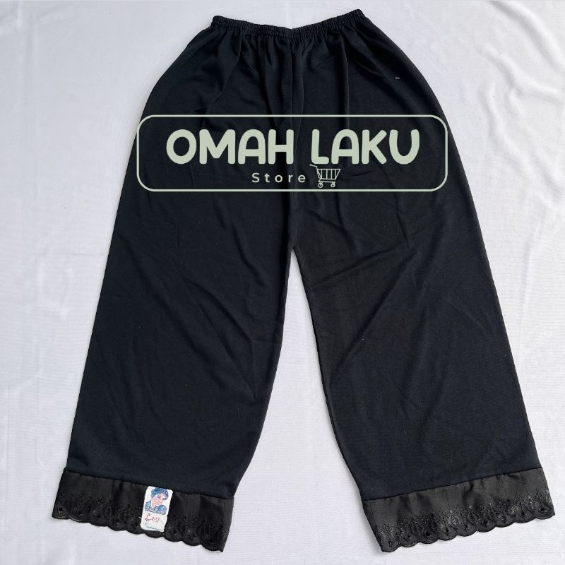 Androk Celana Panjang Warna Hitam / Daleman Kulot Panjang / Daleman Celana Panjang