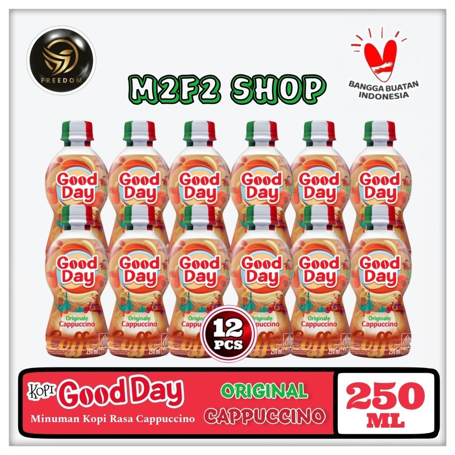 

Kopi Good Day Originale Cappuccino Coffee Botol Pet - 250 ml (Kemasan 12 Pcs)