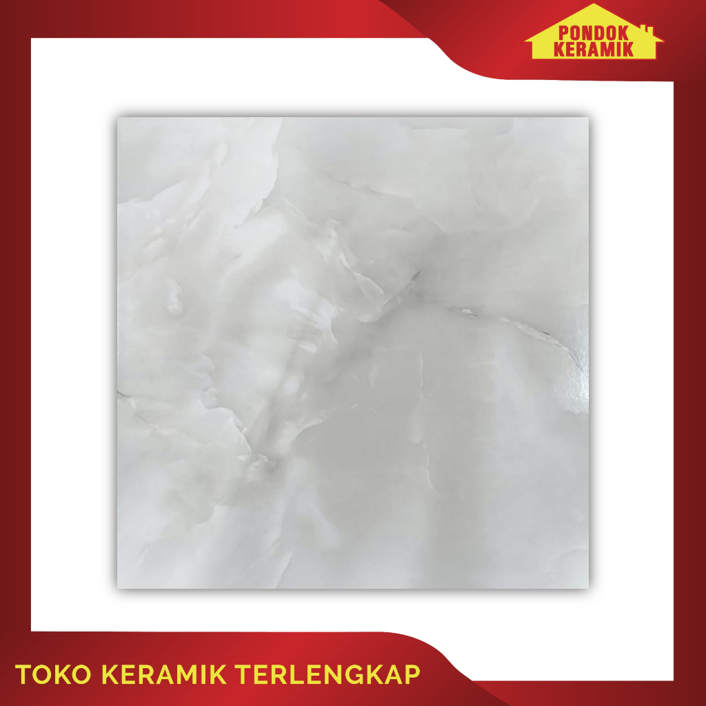 Keramik Lantai Tierra 50x50 Sky Grey Motif Marble Marmer