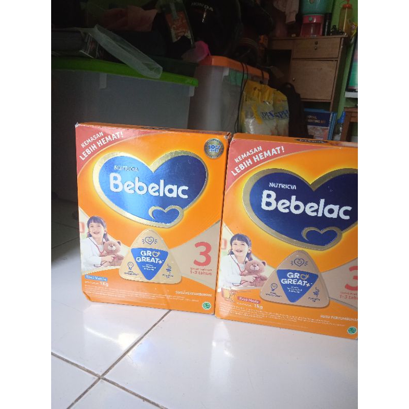 

Bebelac 3 dan 4 Gro Great Vanila dan Madu 1000 Gr