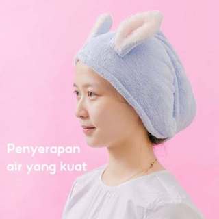 COD MINISO Soft Animal Hair Drying Cap Handuk Keramas Miniso Handuk Kepala Handuk Pengering Rambut