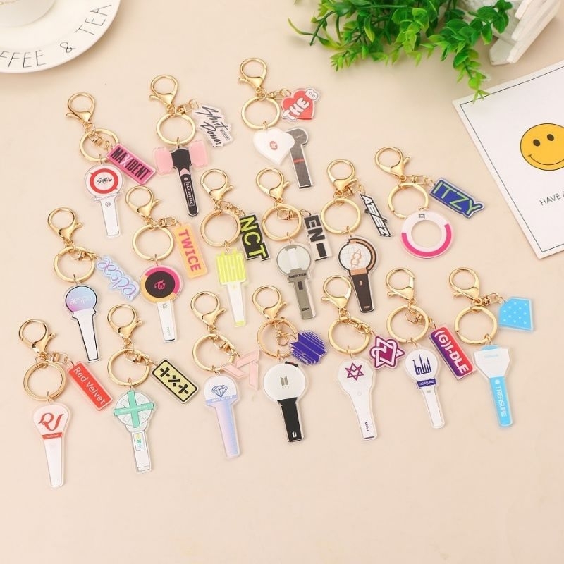 [READY STOCK] TRS14 | KPOP BOYGROUP LIGHTSTICK KEYCHAIN | BTS | NCT | STRAYKIDS | TREASURE | ENHYPEN