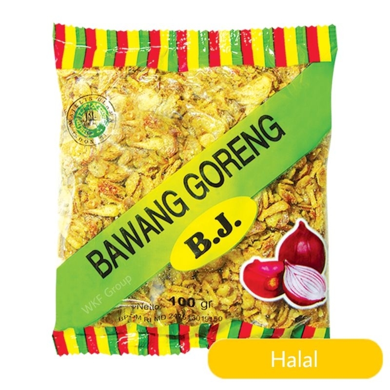 

Bawang Merah Goreng Merk BJ ukuran 100 gram