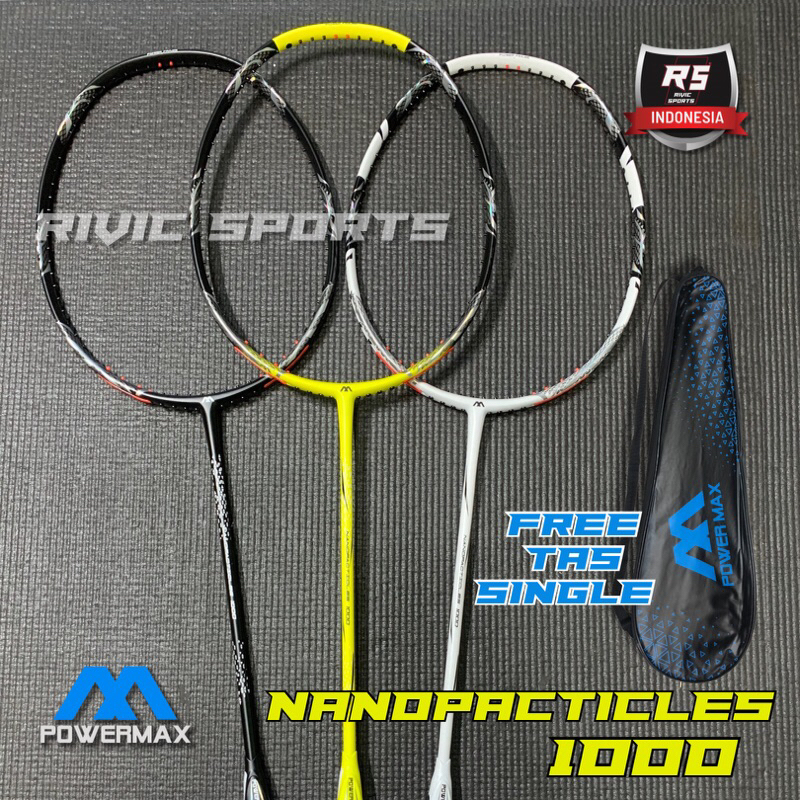 Raket POWERMAX NANOPACTICLES 1000 36LBS Power Max Raket Badminton Original 100%