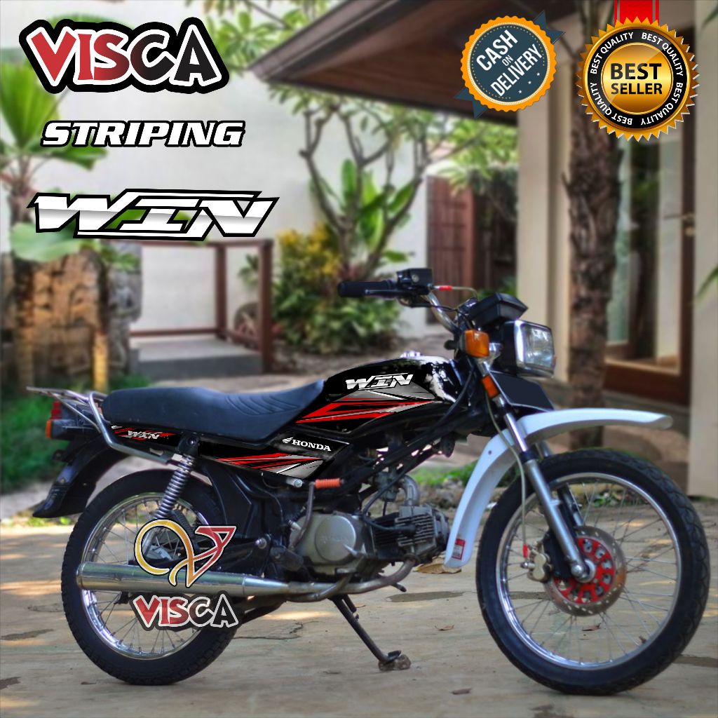 Striping WIN 100 Variasi Terbaru Stiker WIN Striping WIN100 Win003