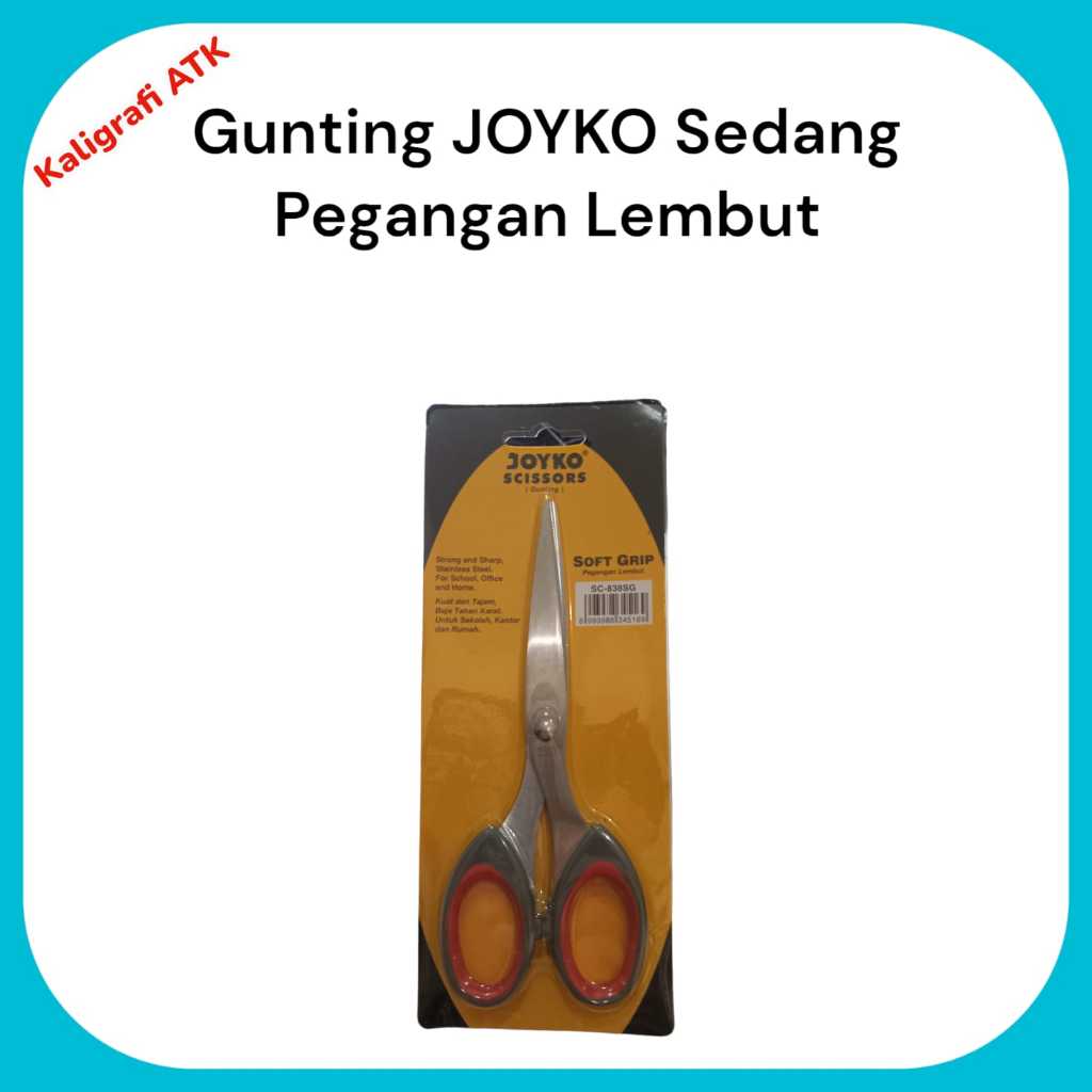 

Gunting sedang Joyko Stainless SC-838SG Soft Grip