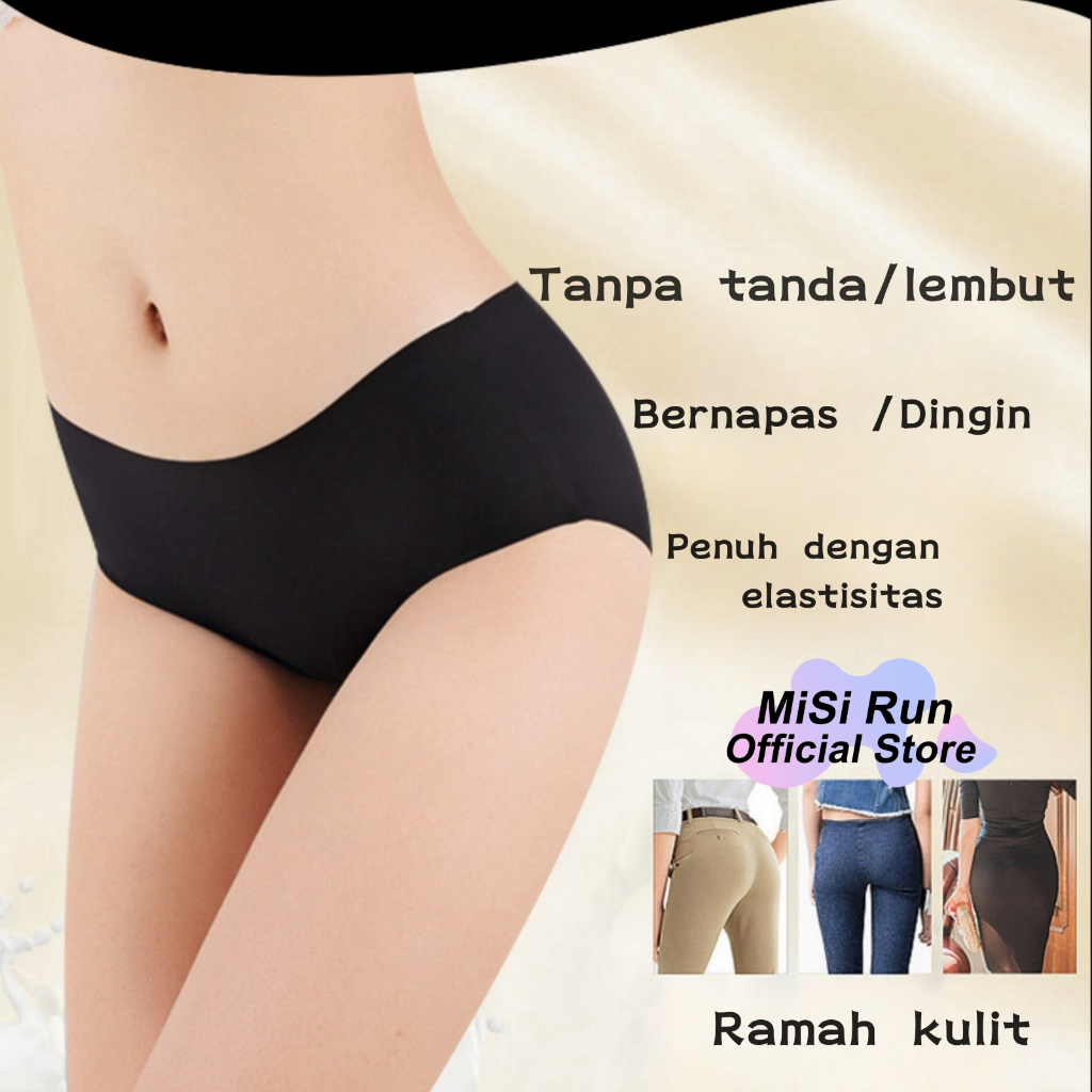 Seamless Wanita CD,Premium Quality Es Sutra CD,Celana Dalam Wanita Seamless ,Bernapas / dingin COD