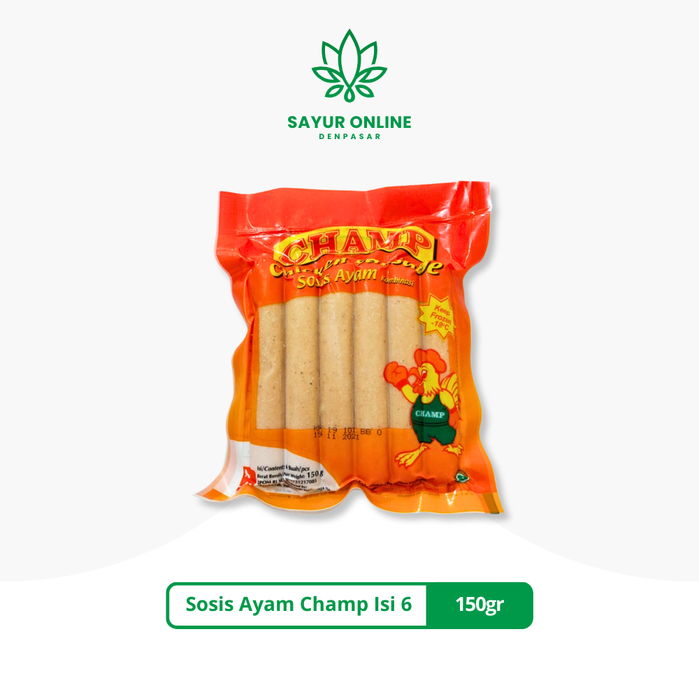 

Sosis Ayam Champ 150gr Isi 6 - Sayur Online Denpasar