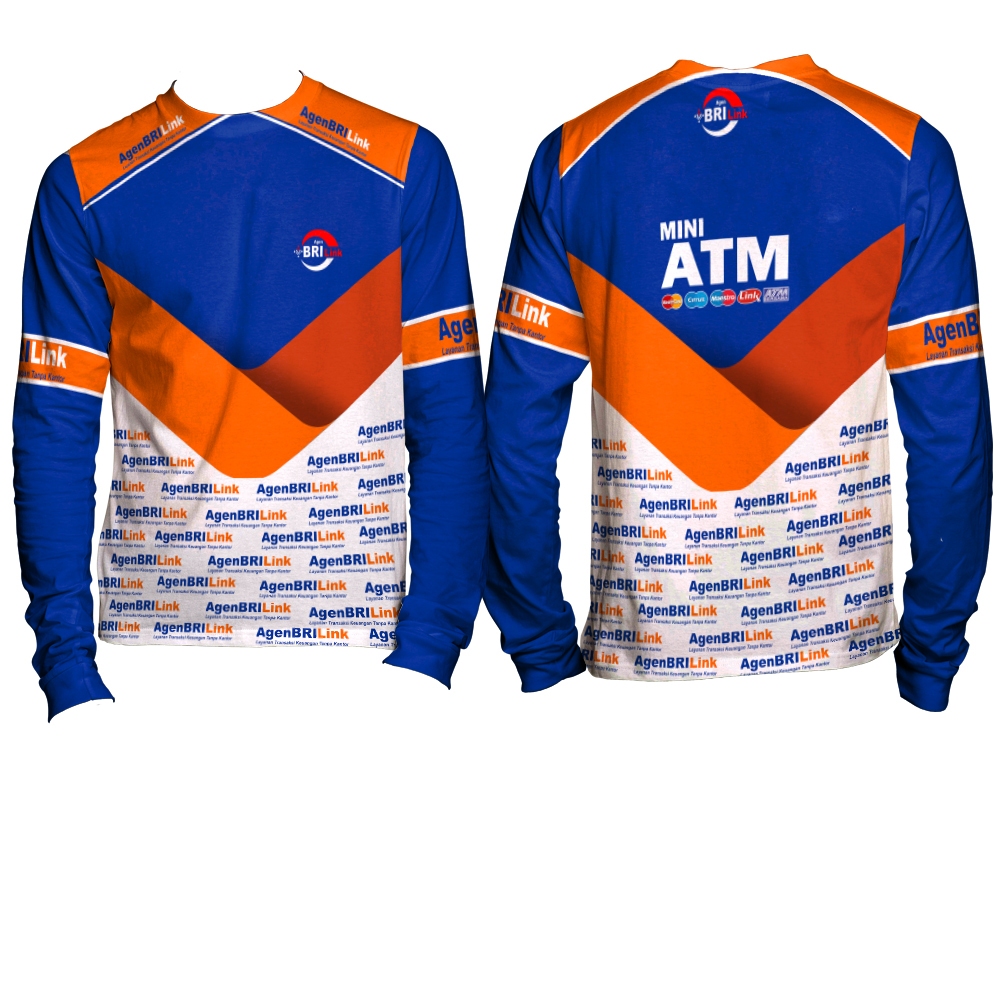 Kaos T-shirt Agen Brilink Fullprint / Baju Agen Brilink Tangan Panjang Jersey Brilink Bang BRI Fullp