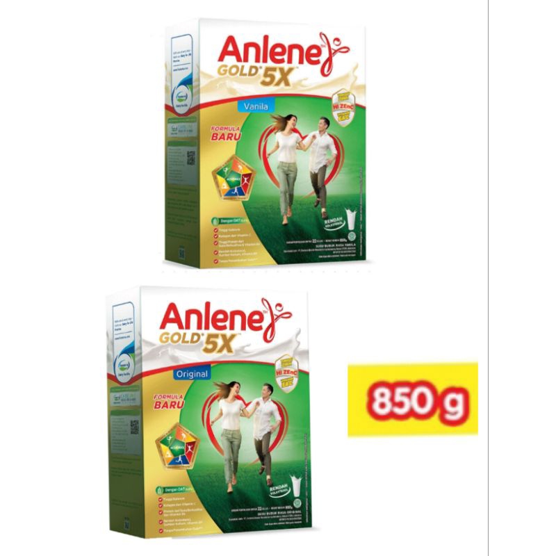 

Anlene / Anlene Gold 5X Susu Bubuk Original/Vanila 850g