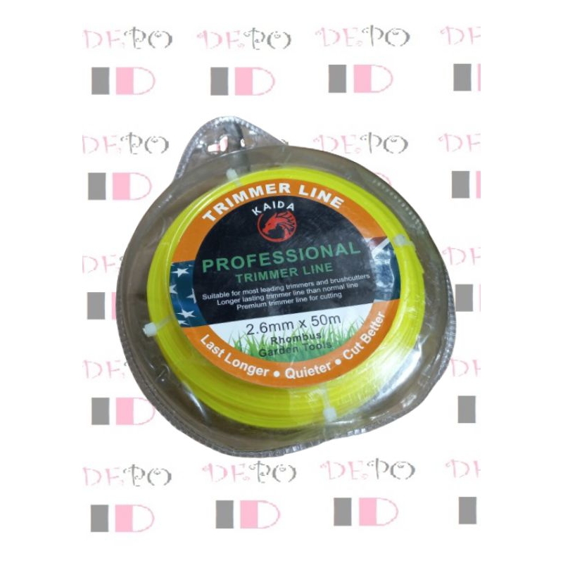 Trimmer Line 50 Meter Senar Potong Rumput Tali Senar /Trimmer Line Potong Rumput