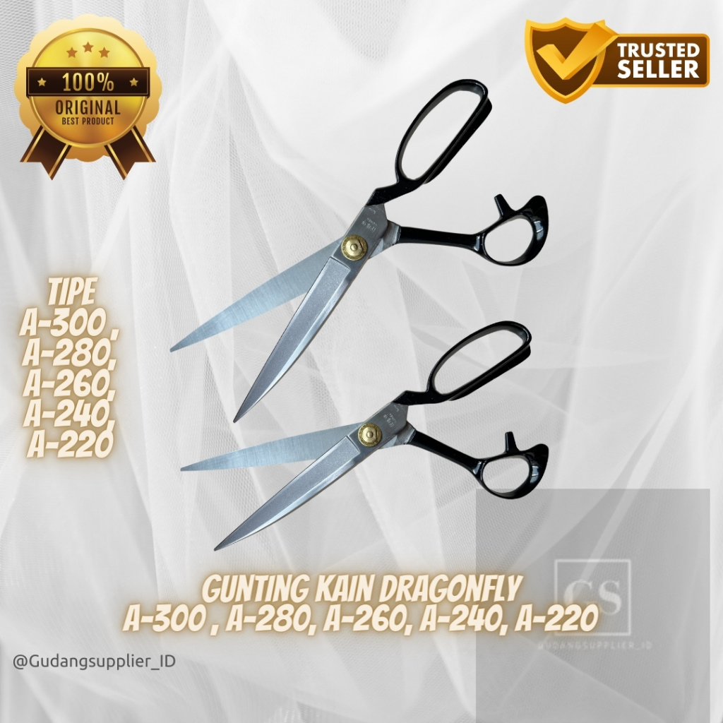 

YUH GUNTING KAIN DRAGONFLY KOREA TAILORING SCISSOR BEST QUALITY
