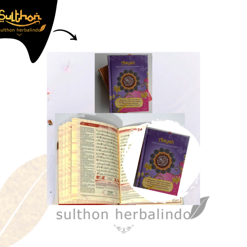 Al Quran Aisyah Jabal A5 , Bisa Custom Pakai Nama AL Quran Terjemah AL Quran Wanita Bisa