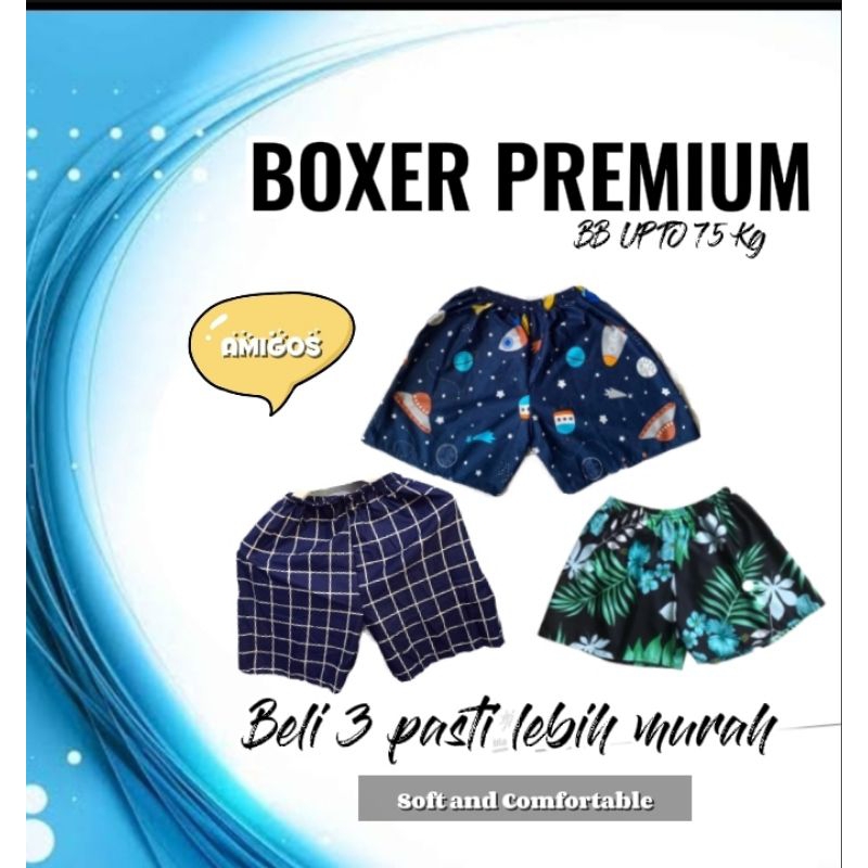 DAPAT 3 PCS CELANA BOXER/BOXER PRIA/BOXER WANITA /KOLOR PRIA/BOXER MOTIF DEWASA/KOLOR/CELANA BOXER/C