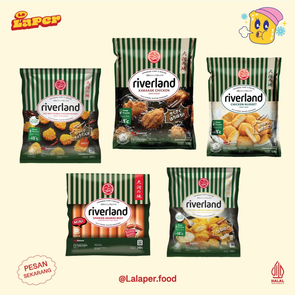 

Riverland Chicken Karaage | Chicken Nugget | Hot Spicy Bubble Chicken Nugget | Smoked Arabiki Mini