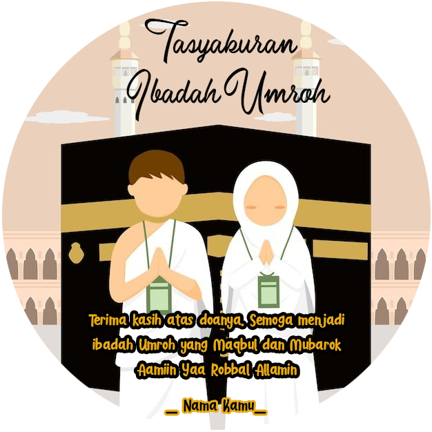 

(READY) SAMEDAY / INSTAN Stiker Bulat UMRAH / UMROH / HAJI / HAJJ / Hiasan Toples / Sticker Hampers / Stiker Unik / Sticker KEREN