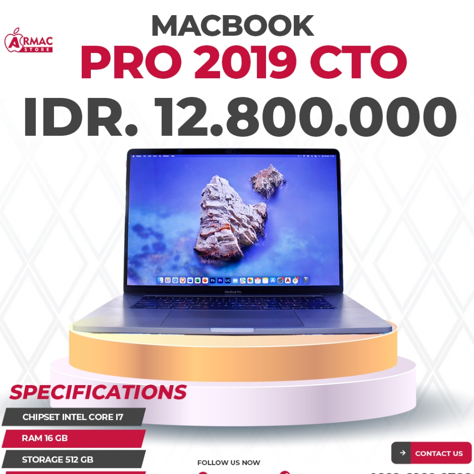 Macbook Pro 2019 16 INCH i7 16GB/512GB