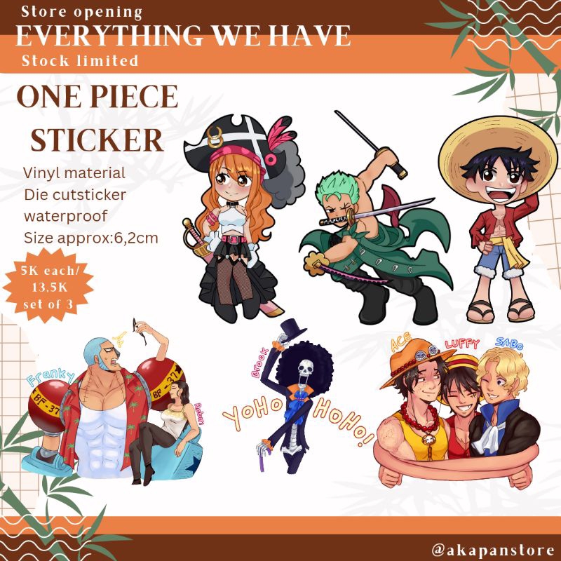 

[Akapanstore] ONE PIECE VINYL STICKER