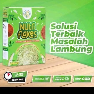 

NUTRIFLAKES MINUMAN SEREAL SERBUK UMBI GARUT UNTUK LAMBUNG