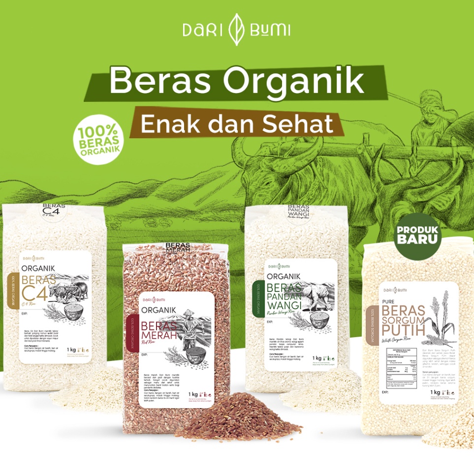 

Top Design Dari Bumi Beras Organik 1 Kg Premium Pure
