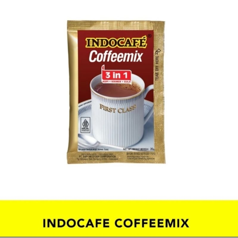 

Kopi Indocafe Coffemix 3in1 20 gram (1 renceng isi 10 sachet)