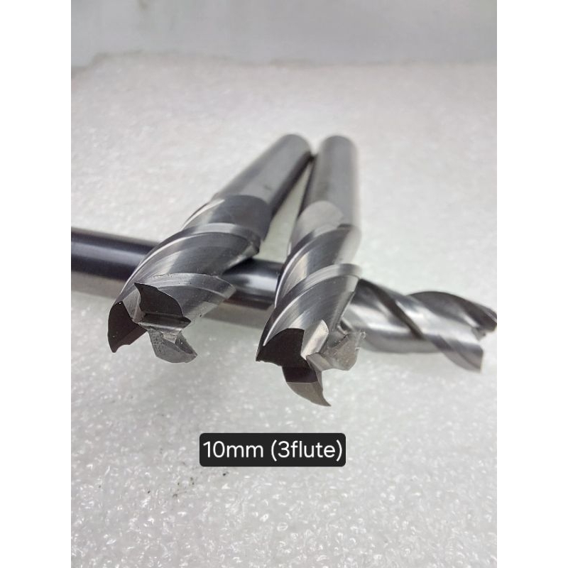 ENDMILL 10MM (3flute) CARBIDE endmill 10mm seken uncoating