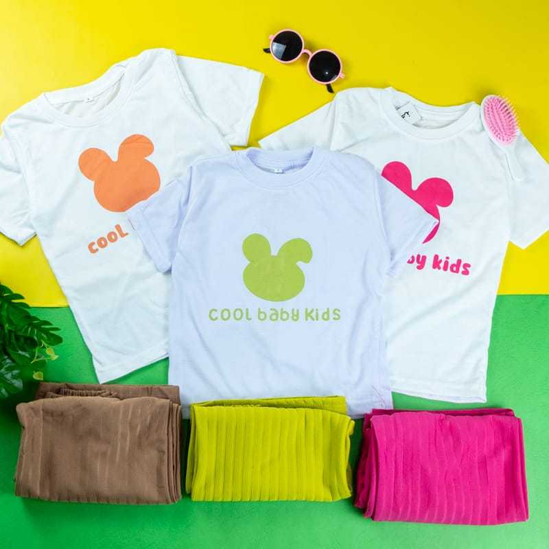 Stelan Crop Anak Perempuan Usia 1-6 Tahun / stelan Gaya Anak Perempuan