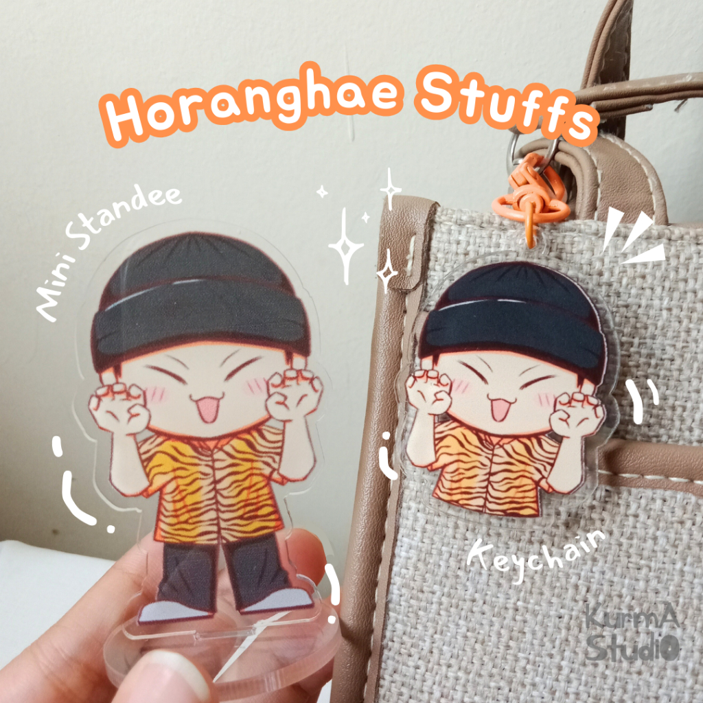 SEVENTEEN Hoshi Horanghae TTT Fanmade Stuff - Mini Standee and Keychain
