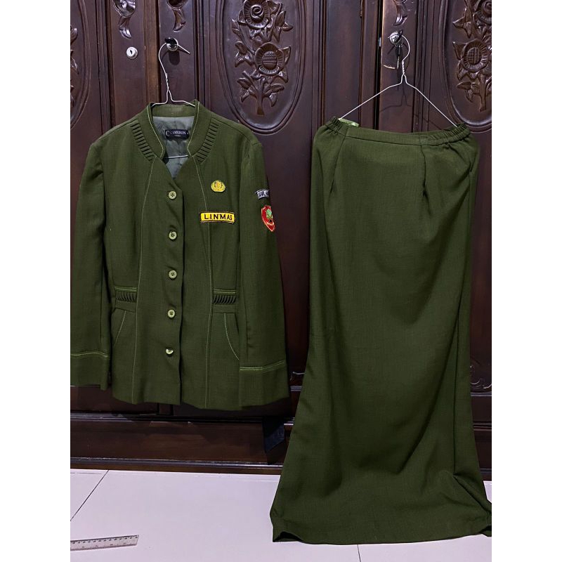 preloved setelan rok kantor hansip pns/asn