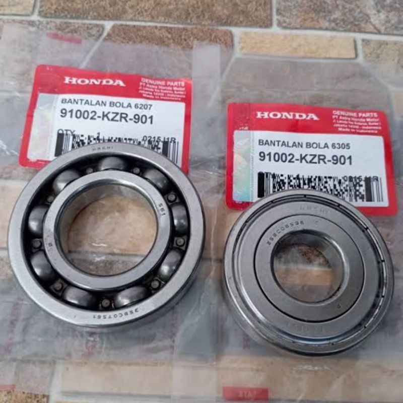Bearing Laher Kruk As 6207 & 6305 Honda Vario 125 F1 Vario 150 Motor Sparepart ( Original )