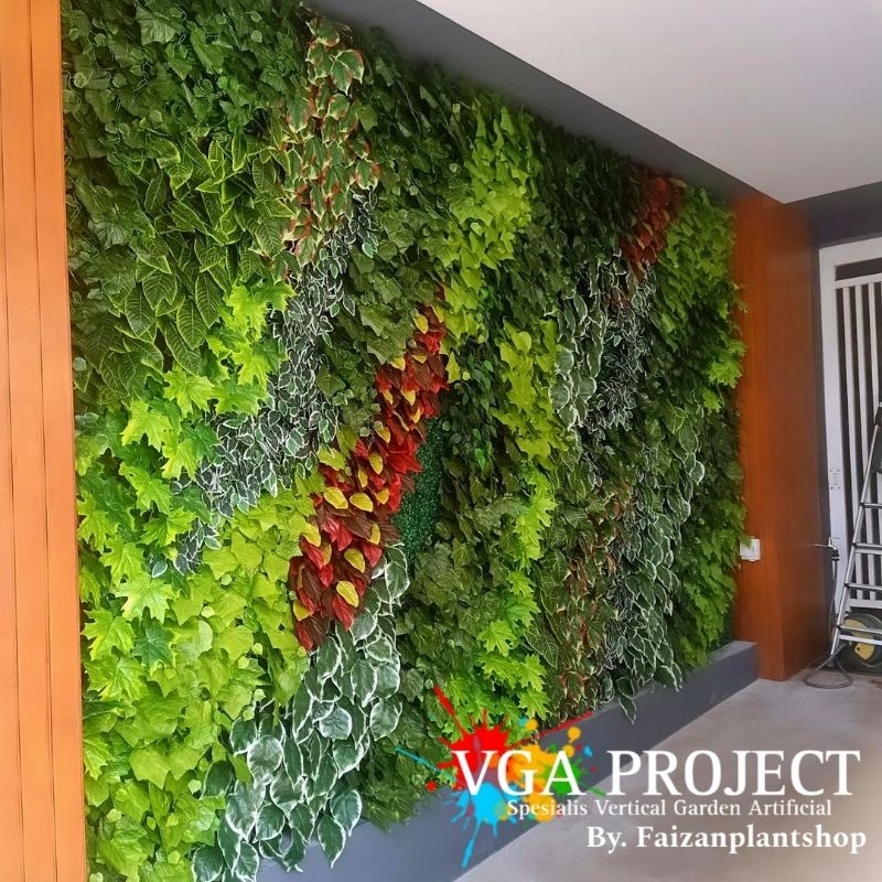custom pembuatan vertikal garden artificial,vertical garden artificial