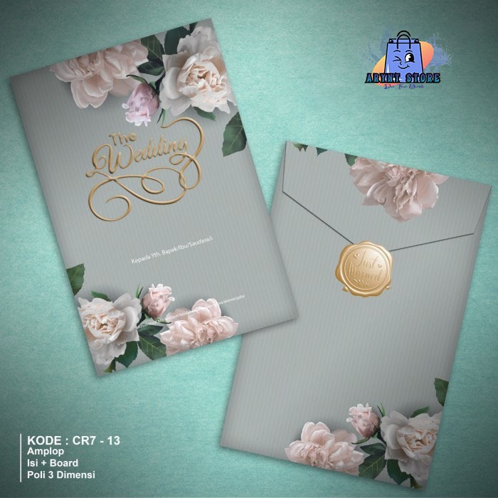 Undangan Nikah Hard Cover plus Amplop Mewah