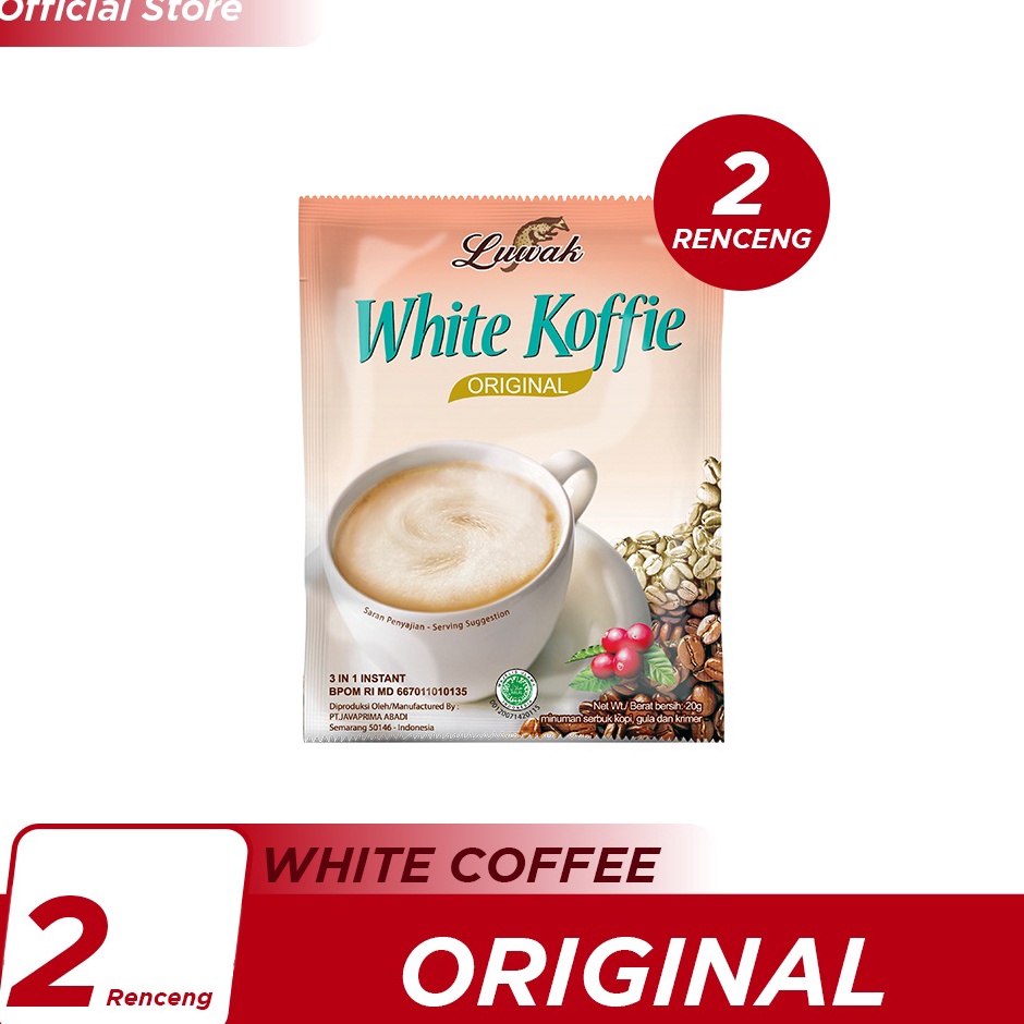 

Spesial disini Kopi Luwak White Koffie Original 1x2gr Renceng 2 Pcs