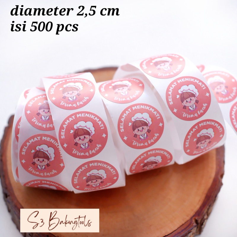 

Sticker terima kasih cute pink coral 2,5 cm isi 500 pcs